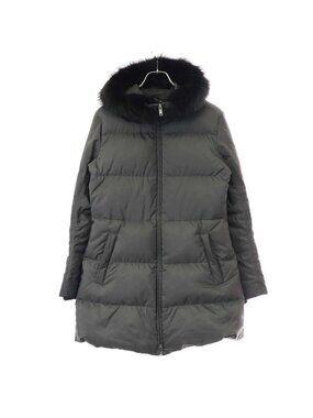 Prada Fur Down Coat 29 E117 106 O Gray 40